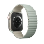 Pasek UNIQ Revix do Apple Watch Series 4/5/6/7/8/SE/SE2/Ultra 42/44/45mm Reversible Magnetic szałwia-beż