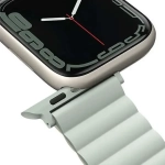 Pasek UNIQ Revix do Apple Watch Series 4/5/6/7/8/SE/SE2/Ultra 42/44/45mm Reversible Magnetic szałwia-beż