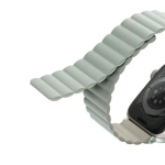 Pasek UNIQ Revix do Apple Watch Series 4/5/6/7/8/SE/SE2/Ultra 42/44/45mm Reversible Magnetic szałwia-beż