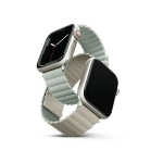 Pasek UNIQ Revix do Apple Watch Series 4/5/6/7/8/SE/SE2/Ultra 42/44/45mm Reversible Magnetic szałwia-beż