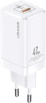 Ładowarka sieciowa USB-A/USB-C 47 W USAMS biała