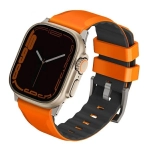 Pasek UNIQ Linus do Apple Watch 42/44/45/49mm Airosoft Silicone pomarańczowy