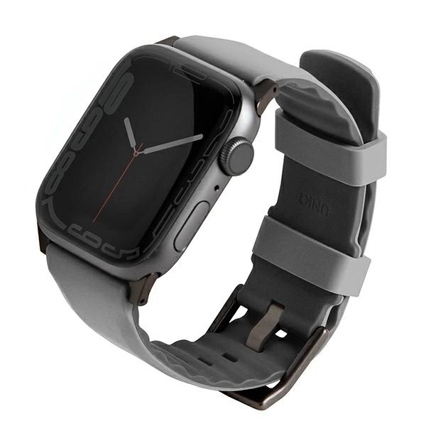 Pasek UNIQ Linus do Apple Watch 42/44/45/49mm Airosoft Silicone szary