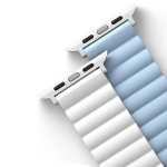Pasek UNIQ Revix do Apple Watch Series 1/2/3/4/5/6/7/8/9/SE/SE2/SE3Ultra/Ultra 2 42/44/45/49mm Reversible Magnetic Biało-niebieski