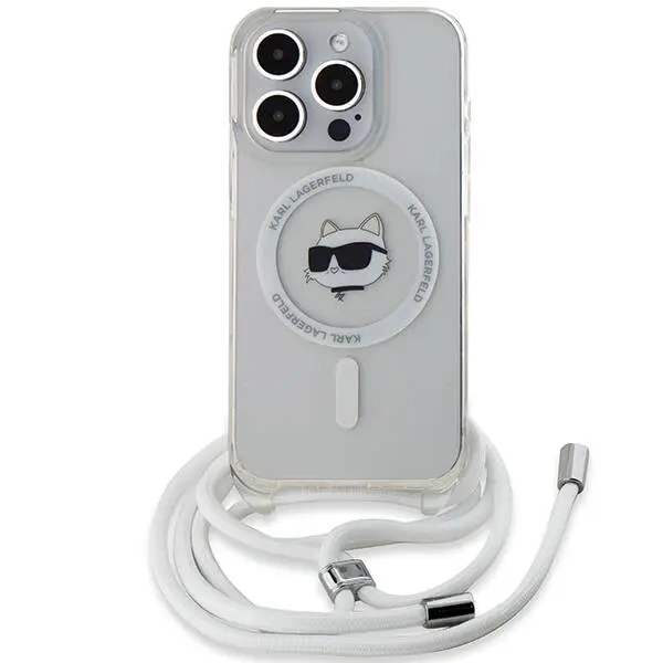 Etui Karl Lagerfeld HardCase IML Choupette MagSafe do iPhone 15 Pro przezroczyste