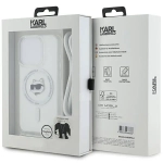 Etui Karl Lagerfeld HardCase IML Choupette MagSafe do iPhone 15 Pro przezroczyste