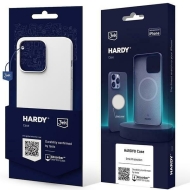 3MK Hardy Case iPhone 15 Plus / 14 Plus 6.7" srebrno-biały/silver-white MagSafe
