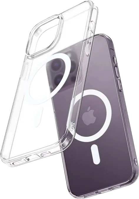 Etui magnetyczne do iPhone 14 MagSafe przezroczyste