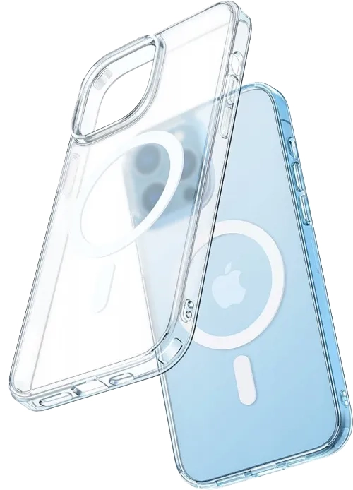 Etui magnetyczne do iPhone 13 MagSafe przezroczyste