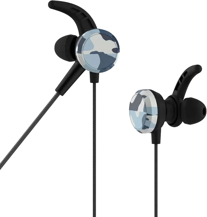 Słuchawki douszne 3D stereo Surround z mikrofonem Somostel szare
