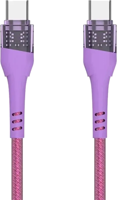 Kabel USB-C-USB-C 60 W Somostel fioletowy