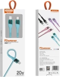 Kabel USB-C - Lightning 20 W Somostel niebieski