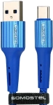 Kabel USB-A-USB-C 3 A Somostel niebieski