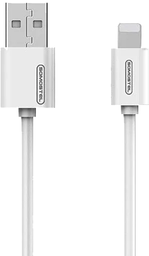 Kabel USB-A - Lightning 3 A Somostel biały