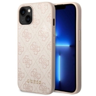 Guess GUHCP14MG4GFPI iPhone 14 Plus / 15 Plus 6.7" różowy/pink hard case 4G Metal Gold Logo
