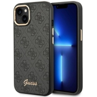 Guess GUHCP14MHG4SHK iPhone 14 Plus / 15 Plus 6.7" czarny/black hard case 4G Vintage Gold Logo