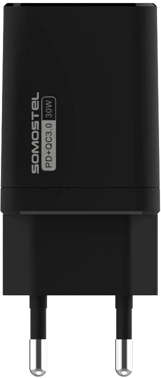 Ładowarka sieciowa USB-A - USB-C 30 W czarna + kabel USB-C