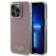 Guess GUHCP15LHDECMP iPhone 15 Pro 6.1" różowy/pink hardcase IML Faceted Mirror Disco Iridescent