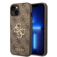 Guess GUHCP15M4GMGBR iPhone 15 Plus / 14 Plus 6.7" brązowy/brown hardcase 4G Big Metal Logo
