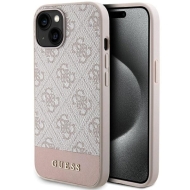 Guess GUHCP15SG4GLPI iPhone 15 / 14 / 13 6.1" różowy/pink hardcase 4G Stripe Collection