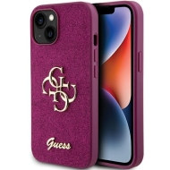 Guess GUHCP15SHG4SGU iPhone 15 / 14 / 13 6.1" fioletowy/purple hardcase Glitter Script Big 4G