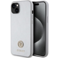 Guess GUHCP15SPS4DGPS iPhone 15 / 14 / 13 6.1" srebrny/silver hardcase Strass Metal Logo