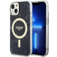 Guess GUHMP14MPCUMAK iPhone 14 Plus / 15 Plus 6.7" czarny/black hardcase Marble MagSafe