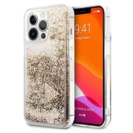 Guess GUOHCP14LGLHFLGO iPhone 14 Pro 6,1" złoty/gold hardcase Glitter Charms