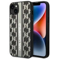 Karl Lagerfeld KLHCP14MPGKLSKG iPhone 14 Plus / 15 Plus 6,7" hardcase szary/grey Monogram Stripe