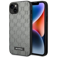 Karl Lagerfeld KLHCP14MSAKLHPG iPhone 14 Plus / 15 Plus 6,7" hardcase szary/grey Saffiano Mono Metal Logo