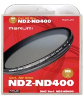 Filtr szary ND o zmiennej przepuszczalności Marumi DHG Vari ND2-400 82 mm