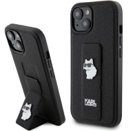 Karl Lagerfeld KLHCP15MGSACHPK iPhone 15 Plus / 14 Plus 6.7" czarny/black hardcase Gripstand Saffiano Choupette Pins