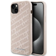 Karl Lagerfeld KLHCP15SPQKPMP iPhone 15 / 14 / 13 6.1" różowy/pink hardcase Quilted K Pattern