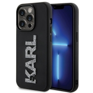 Karl Lagerfeld KLHCP15X3DMBKCK iPhone 15 Pro Max 6.7" czarny/black hardcase 3D Rubber Glitter Logo