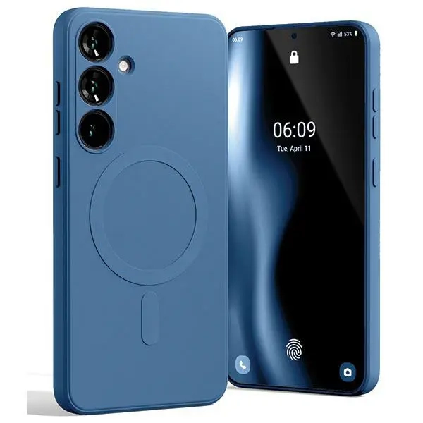Etui do Samsung S24+ Mercury MagSafe Semi-Silicone niebieskie