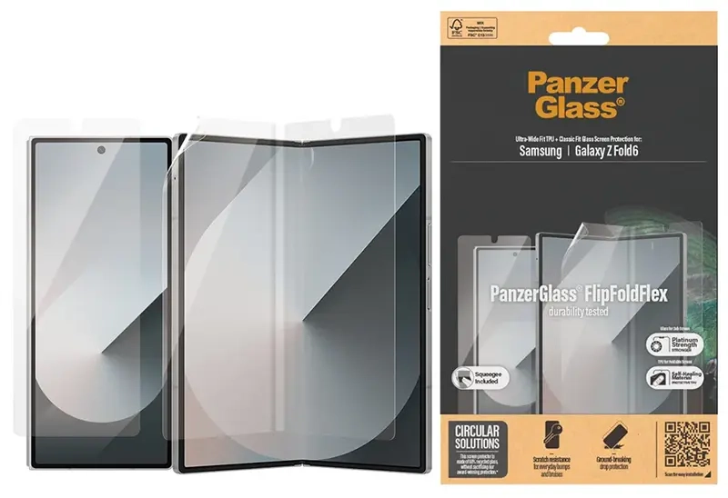 Zestaw do Samsung Galaxy Z Fold6 PanzerGlass folia Ultra-Wide Fit TPU + szkło hartowane Classic Fit Glass