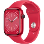 Apple Watch Series 8 GPS z kopertą 45 mm z aluminium w kolorze czerwonym z paskiem sportowym w kolorze czerwonym
