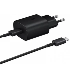 Ładowarka sieciowa Samsung TA800 Power Delivery 25 W + kabel Samsung USB-C OEM czarna