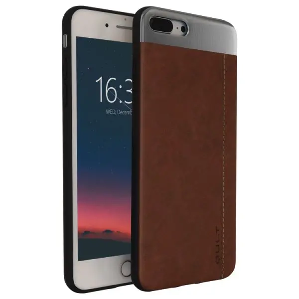 Etui do iPhone 7/8 Plus 5.5" QULT Back Case Slate brązowe