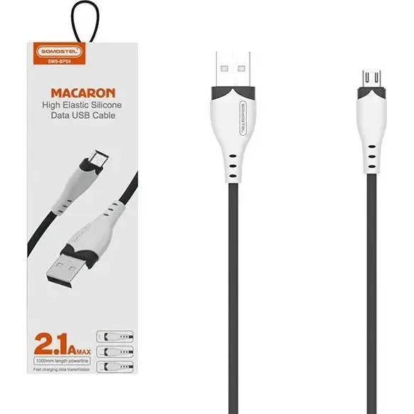 Kabel USB-A-USB-C SMS-BP04 3A 1.2 m Somostel czarny