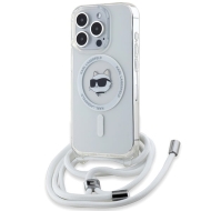 Karl Lagerfeld KLHMP14LHCCHNT iPhone 14 Pro 6.1" hardcase transparent IML Choupette Head & Cord Magsafe