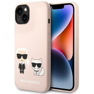 Karl Lagerfeld KLHMP14MSSKCI iPhone 14 Plus / 15 Plus 6,7" hardcase jasnoróżowy/light pink Silicone Karl & Choupette Magsafe