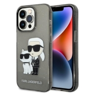 Karl Lagerfeld KLHCP14XHNKCTGK iPhone 14 Pro Max 6,7" czarny/black hardcase Glitter Karl&Choupette