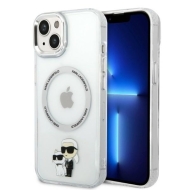 Karl Lagerfeld KLHMP14MHNKCIT iPhone 14 Plus / 15 Plus 6,7" hardcase transparent Iconic Karl&Choupette Magsafe