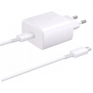 Ładowarka sieciowa USB-C 45 W PD biała + kabel USB-C