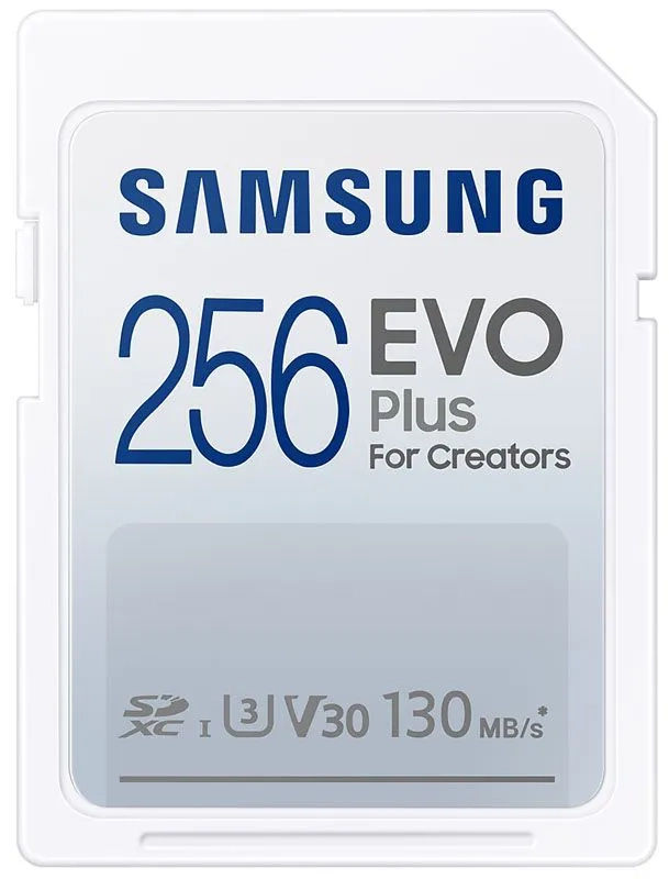 Karta pamięci Samsung SDXC EVO Plus 2021 256 GB V30 U3 UHS-I (130 MB/s)