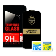 Szkło hartowane profilowane 6D do iPhone 16 Pro Ecobox ramka czarna