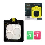 Szkło hartowane na aparat do iPhone 16 Ecobox ramka czarna