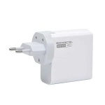 Ładowarka sieciowa USB - USB-C 65W Power Delivery PD+QC3.0 Somostel biała