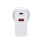 Ładowarka sieciowa USB - USB-C 65W Power Delivery PD+QC3.0 Somostel biała